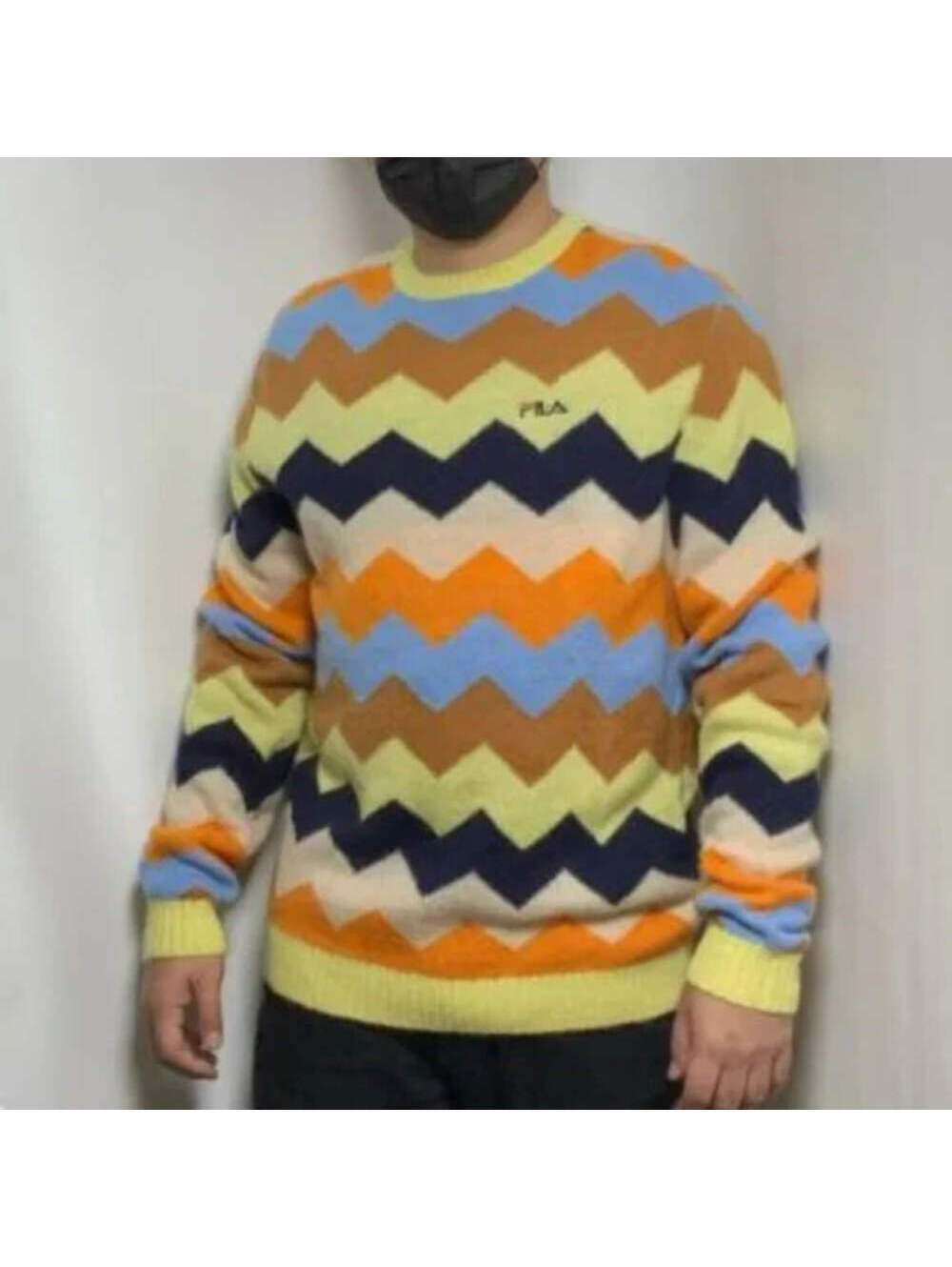 Men's Fila Yellow | Orange | Sky Blue | Khaki Sweaters NWT